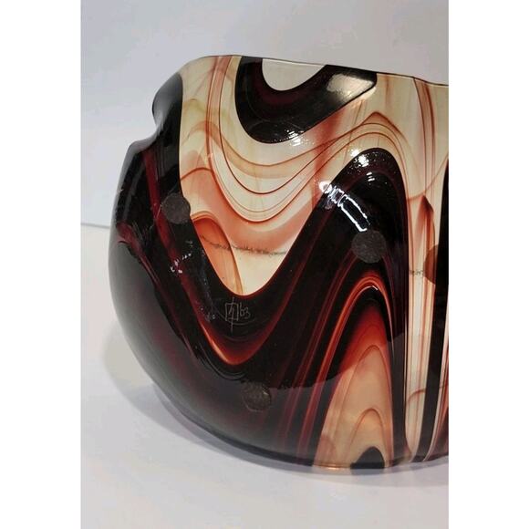 Don Drumm Studios, Akron Ohio, Art Glass Bowl Signed '03 - Picture 3 of 4